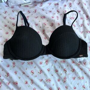 vs pink new black push up bikini top